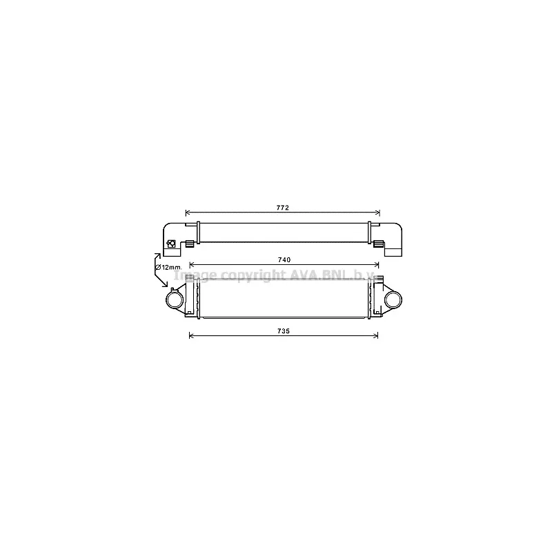Intercooler, échangeur AVA QUALITY COOLING AUA4218