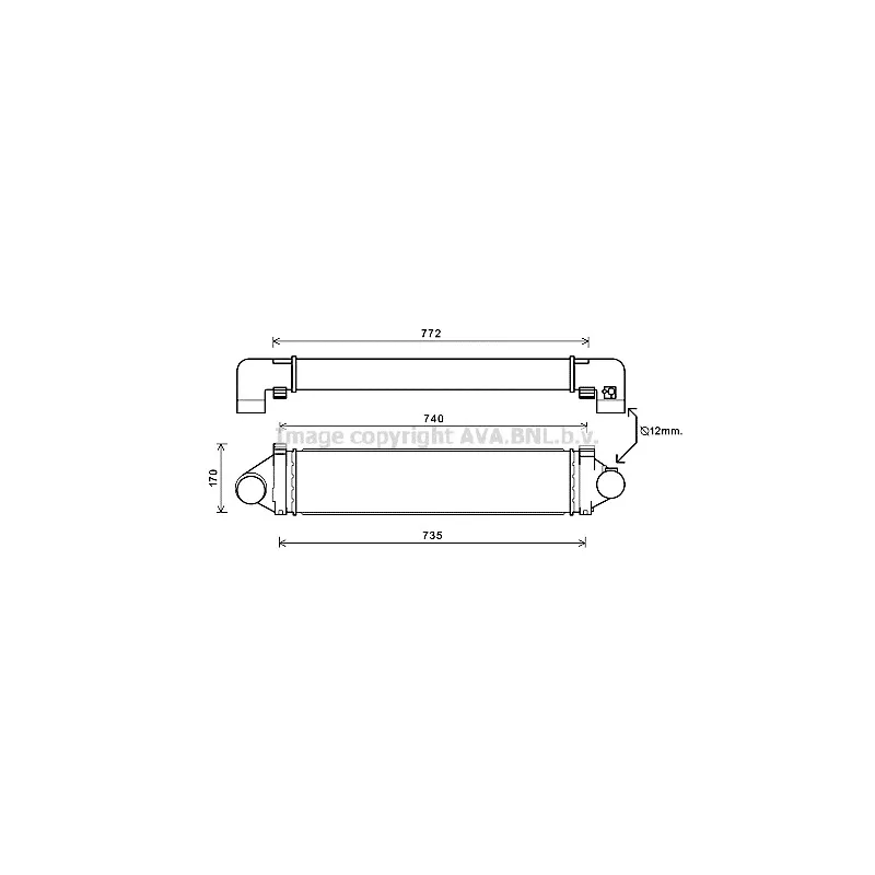 Intercooler, échangeur AVA QUALITY COOLING AUA4219