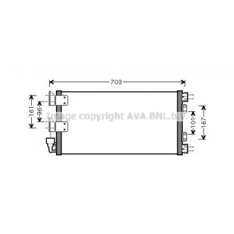 Condenseur, climatisation AVA QUALITY COOLING AUA5178D