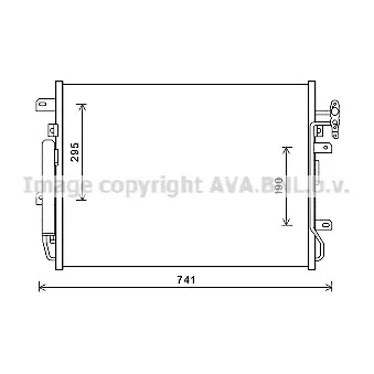 Condenseur, climatisation AVA QUALITY COOLING AUA5217D