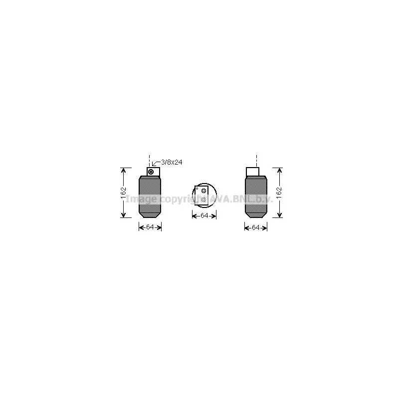 Filtre déshydratant, climatisation AVA QUALITY COOLING AUD036