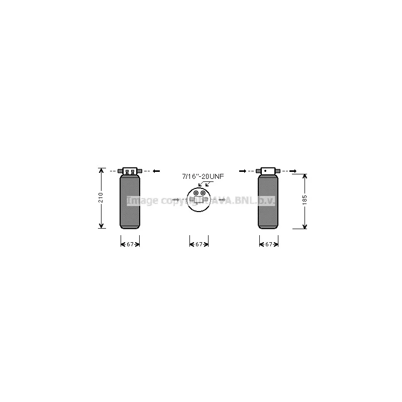 Filtre déshydratant, climatisation AVA QUALITY COOLING AUD145