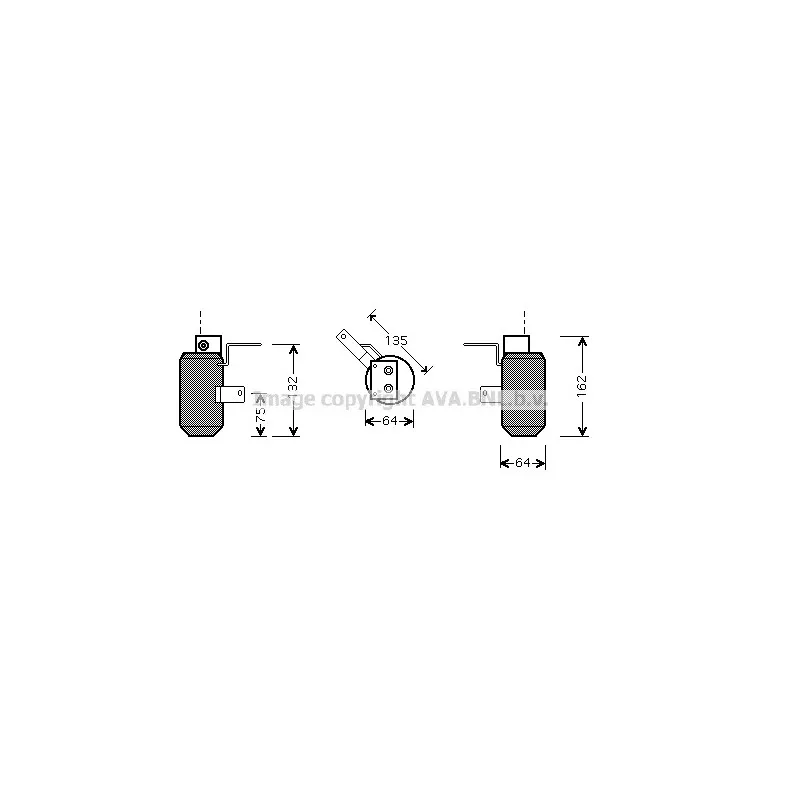 Filtre déshydratant, climatisation AVA QUALITY COOLING AUD158