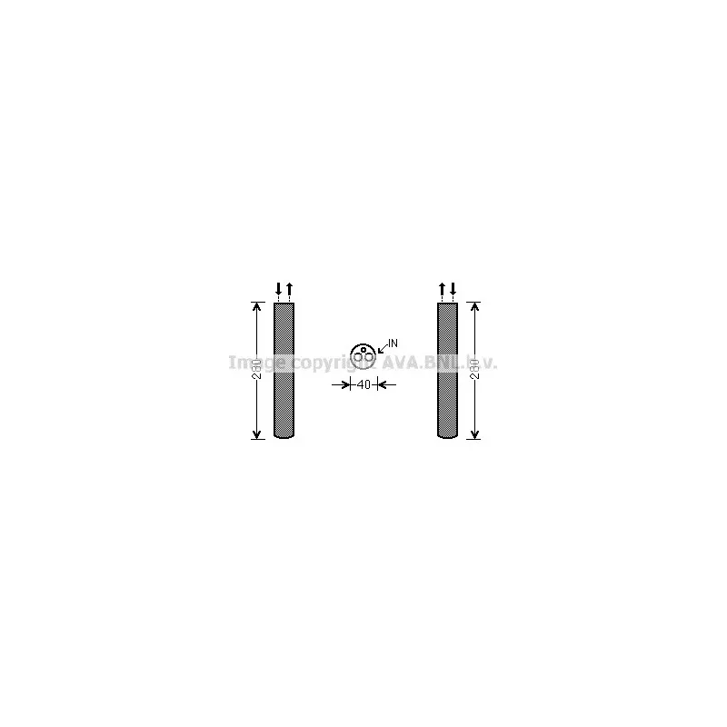 Filtre déshydratant, climatisation AVA QUALITY COOLING AUD216