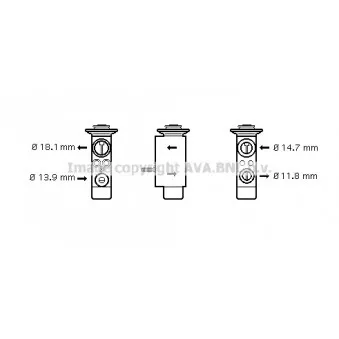 Détendeur, climatisation AVA QUALITY COOLING BW1085