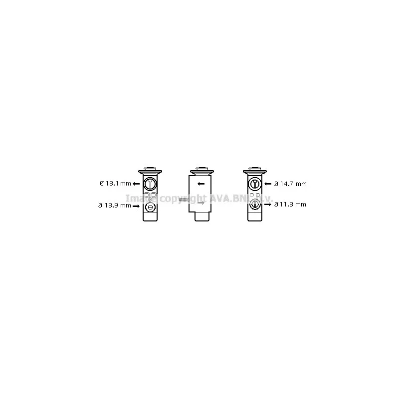 Détendeur, climatisation AVA QUALITY COOLING BW1085