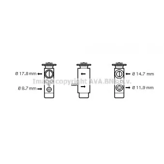 Détendeur, climatisation AVA QUALITY COOLING BW1088