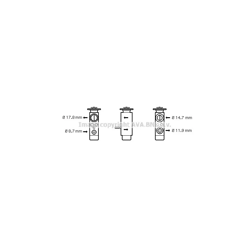 Détendeur, climatisation AVA QUALITY COOLING BW1088