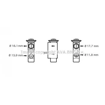 Détendeur, climatisation AVA QUALITY COOLING BW1238