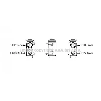 Détendeur, climatisation AVA QUALITY COOLING BW1240