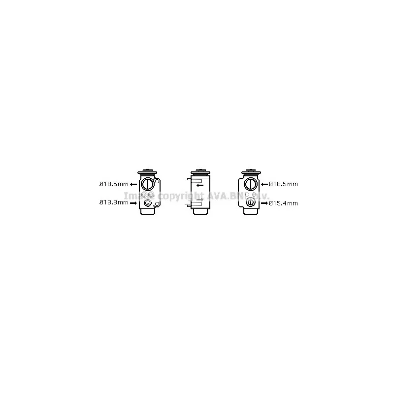 Détendeur, climatisation AVA QUALITY COOLING BW1240