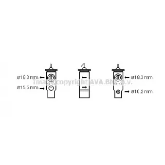 Détendeur, climatisation AVA QUALITY COOLING BW1359