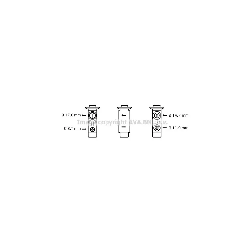Détendeur, climatisation AVA QUALITY COOLING BW1362