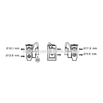 Détendeur, climatisation AVA QUALITY COOLING BW1431