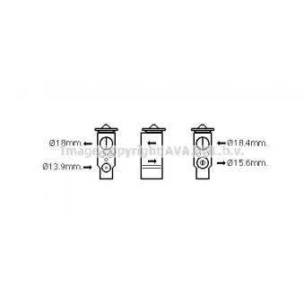 Détendeur, climatisation AVA QUALITY COOLING BW1472