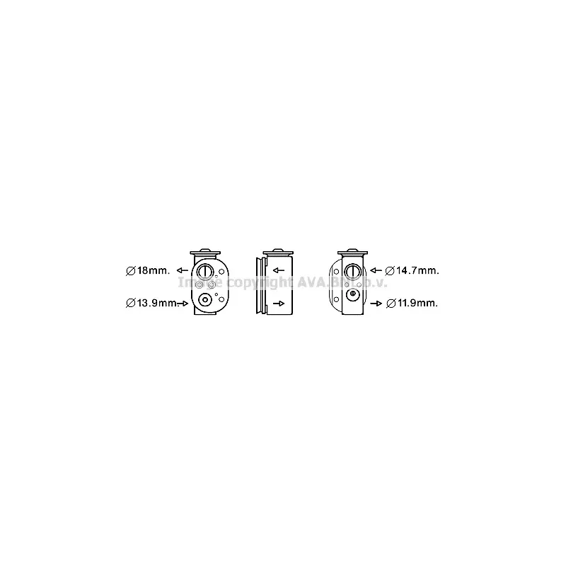 Détendeur, climatisation AVA QUALITY COOLING BW1497