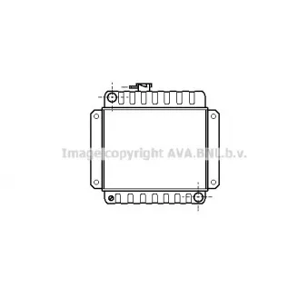 Radiateur, refroidissement du moteur AVA QUALITY COOLING BW2002
