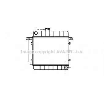 Radiateur, refroidissement du moteur AVA QUALITY COOLING BW2004