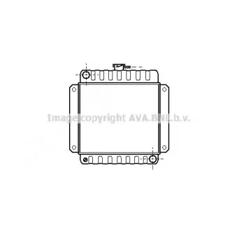 Radiateur, refroidissement du moteur AVA QUALITY COOLING BW2006