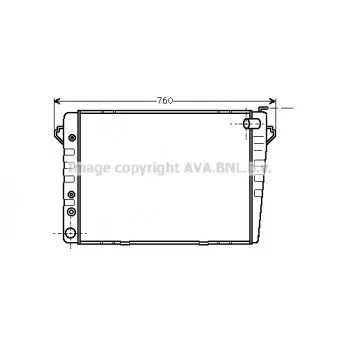Radiateur, refroidissement du moteur AVA QUALITY COOLING