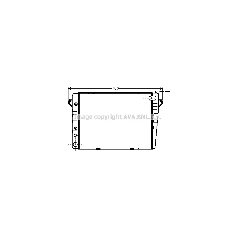 Radiateur, refroidissement du moteur AVA QUALITY COOLING BW2010