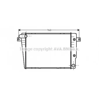 Radiateur, refroidissement du moteur AVA QUALITY COOLING BW2018