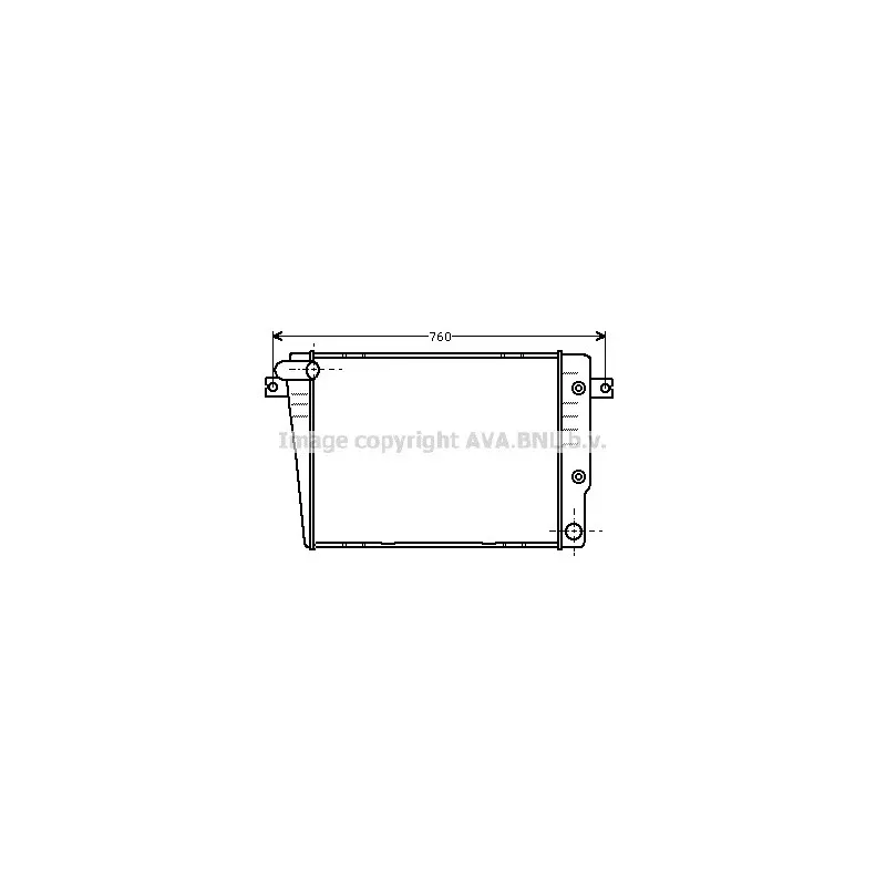 Radiateur, refroidissement du moteur AVA QUALITY COOLING BW2018