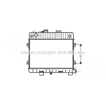 Radiateur, refroidissement du moteur AVA QUALITY COOLING BW2031
