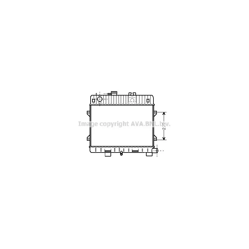 Radiateur, refroidissement du moteur AVA QUALITY COOLING BW2031
