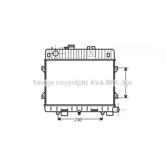 Radiateur, refroidissement du moteur AVA QUALITY COOLING BW2032