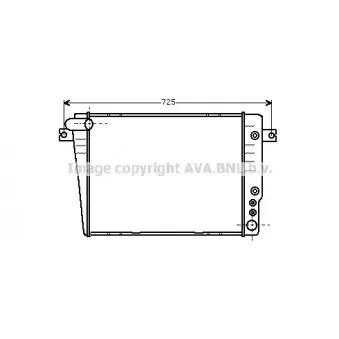 Radiateur, refroidissement du moteur AVA QUALITY COOLING BW2035