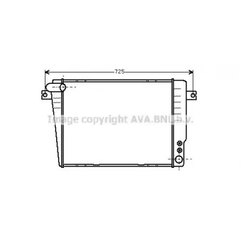 Radiateur, refroidissement du moteur AVA QUALITY COOLING BW2036
