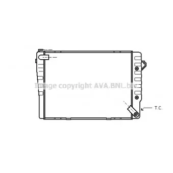 Radiateur, refroidissement du moteur AVA QUALITY COOLING BW2038