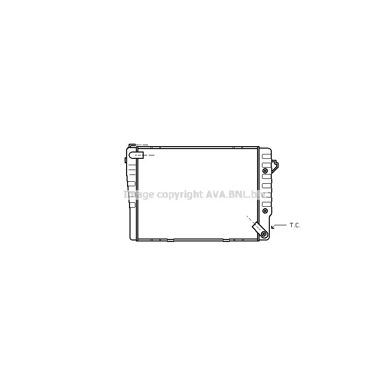 Radiateur, refroidissement du moteur AVA QUALITY COOLING BW2038
