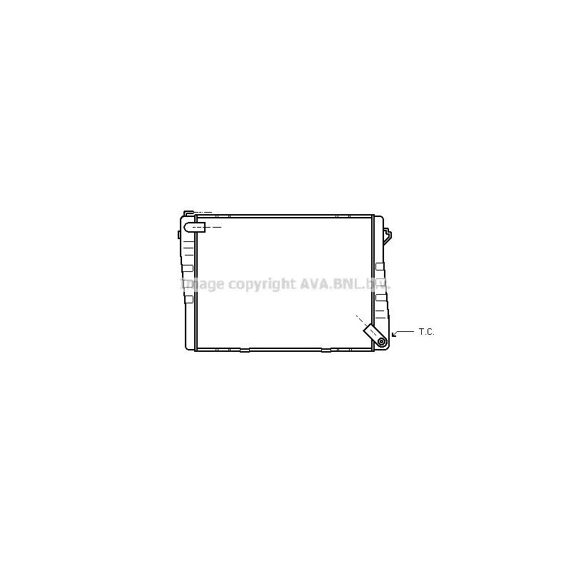 Radiateur, refroidissement du moteur AVA QUALITY COOLING BW2039