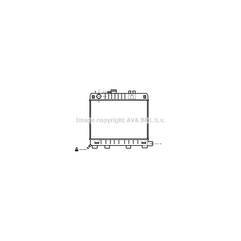 Radiateur, refroidissement du moteur AVA QUALITY COOLING BW2041
