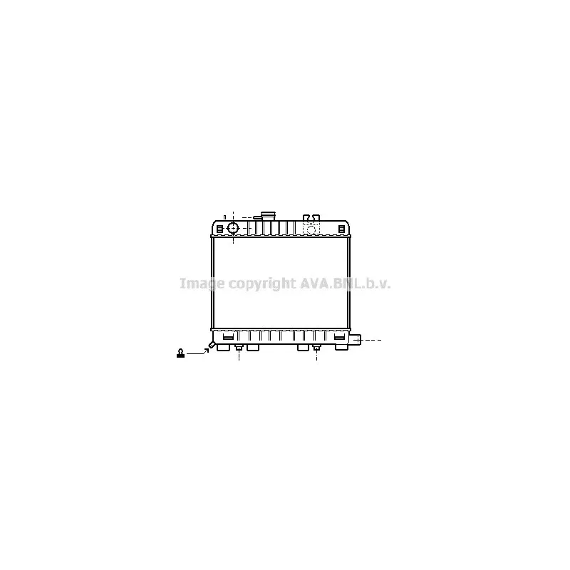 Radiateur, refroidissement du moteur AVA QUALITY COOLING BW2042