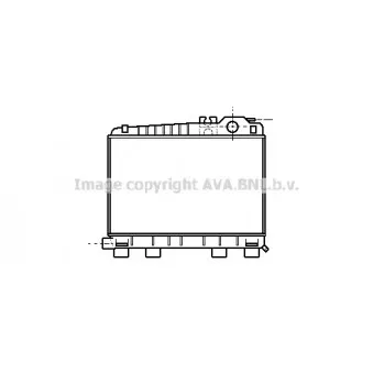 Radiateur, refroidissement du moteur AVA QUALITY COOLING BW2043