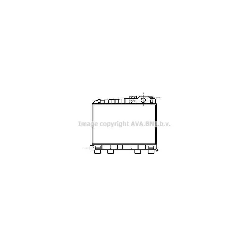 Radiateur, refroidissement du moteur AVA QUALITY COOLING BW2043