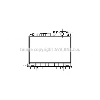Radiateur, refroidissement du moteur AVA QUALITY COOLING