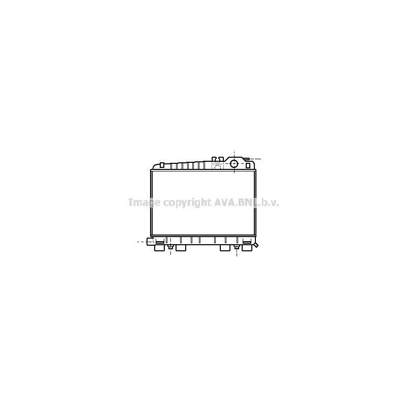 Radiateur, refroidissement du moteur AVA QUALITY COOLING BW2044