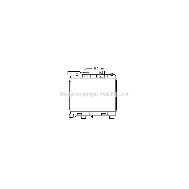 Radiateur, refroidissement du moteur AVA QUALITY COOLING BW2053