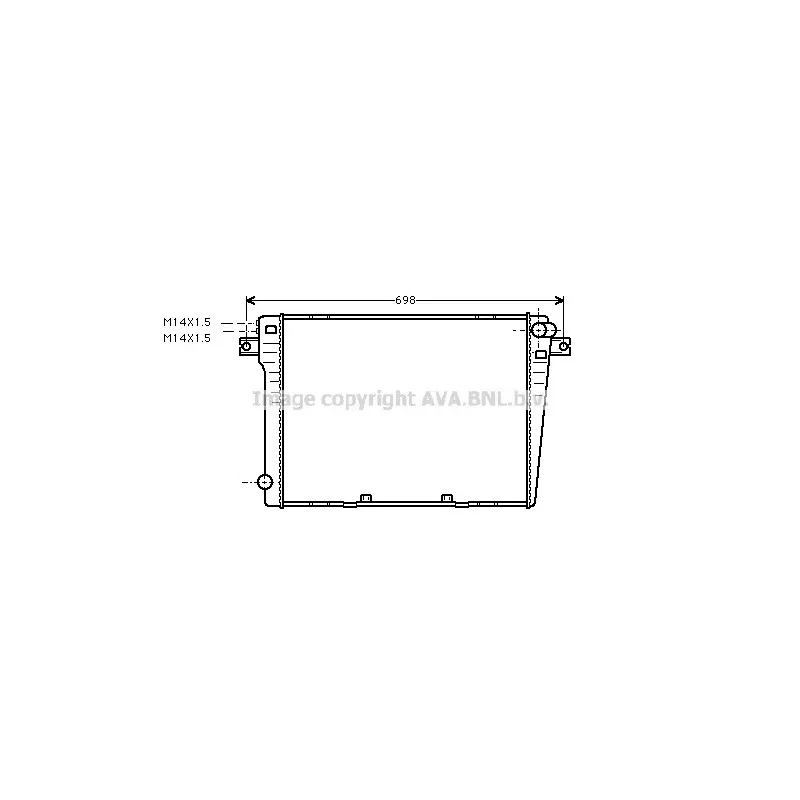 Radiateur, refroidissement du moteur AVA QUALITY COOLING BW2057