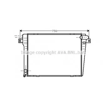 Radiateur, refroidissement du moteur AVA QUALITY COOLING