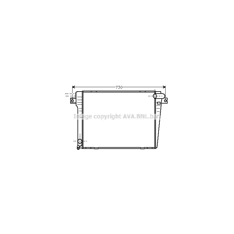Radiateur, refroidissement du moteur AVA QUALITY COOLING BW2061