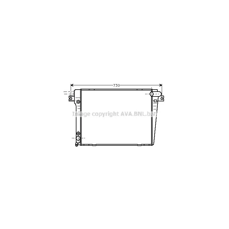 Radiateur, refroidissement du moteur AVA QUALITY COOLING BW2062