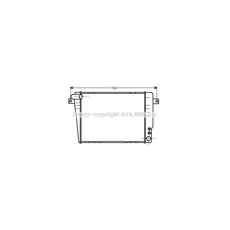 Radiateur, refroidissement du moteur AVA QUALITY COOLING BW2069