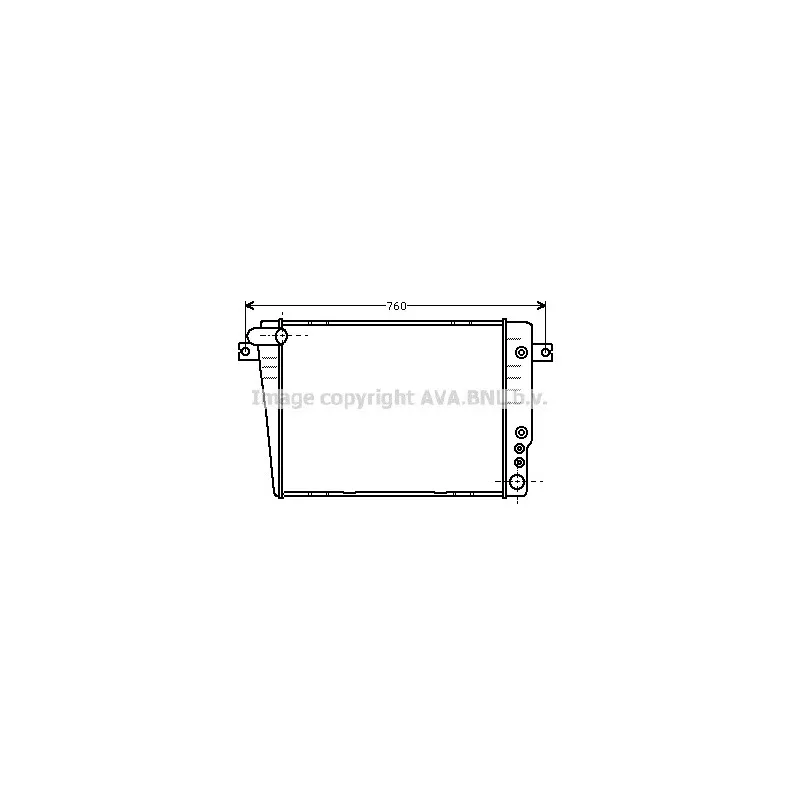 Radiateur, refroidissement du moteur AVA QUALITY COOLING BW2070