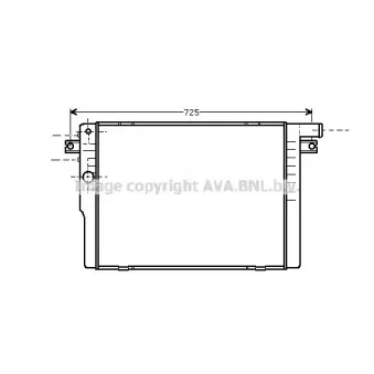 Radiateur, refroidissement du moteur AVA QUALITY COOLING BW2091