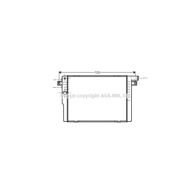 Radiateur, refroidissement du moteur AVA QUALITY COOLING BW2091